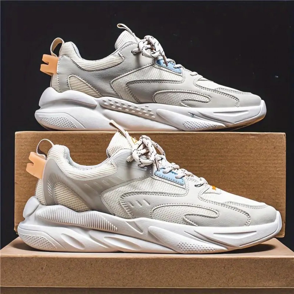 Men's Low-Top High-Top Sneakers - White/Black/Beige/Grey/Green - Lace-Up Breathable Fabric Upper & PVC Sole - PU Cushioned - Versatile Casual, thletic & Formal Shoes - Minimalist Durable Footwear for Casual ttire, Shoes For Men, Trainers, Mens White Trainers, Comfortable Shoes For Men, White Sneakers For Men, Trainers For Men, Mens White Shoes For Men, White Trainers Men, Casual Shoes For Men, Shows For Men, Breathable Shoes For Men, Mens Fashion Shoes, Stylish Shoes For Men,