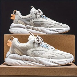 Men's Low-Top High-Top Sneakers - White/Black/Beige/Grey/Green - Lace-Up Breathable Fabric Upper & PVC Sole - PU Cushioned - Versatile Casual, thletic & Formal Shoes - Minimalist Durable Footwear for Casual ttire, Shoes For Men, Trainers, Mens White Trainers, Comfortable Shoes For Men, White Sneakers For Men, Trainers For Men, Mens White Shoes For Men, White Trainers Men, Casual Shoes For Men, Shows For Men, Breathable Shoes For Men, Mens Fashion Shoes, Stylish Shoes For Men,