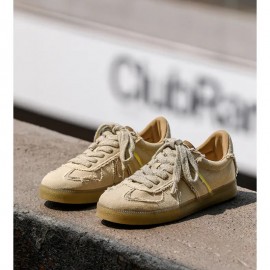 Men's German Trainers Sneakers - Lightweight /PVC Low-Top Sneakers with High-Traction Sole, Lace-Up Round Toe Casual Sports Footwear for Gym, Outdoor & Casual Attire - Durable - (Spring, Summer, Fall) - Signature Style