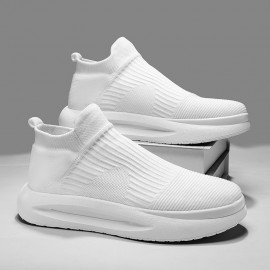 New Summer Versatile Fashionable Men'S Shoes | Niche and Unique, Upper, Rubber Sole, Fabric Insole, Slip-On Closure, Round Toe, Low Top Design