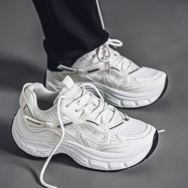 Trendy Ins Thick-Soled Niche Shoes | Casual Men'S Shoes Size 39, Upper, PVC Sole, Fabric Insole, Slip-On Closure, All-Season