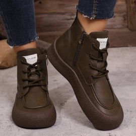 Women' & Unisex Korean-Style High-Top Sneaker - Upper & PVC Sole, Slip-Resistant -Terrain Traction, -Season Outdoor Shoes Suitable for Casual Wear,, Urban Style - Wear-Resistant