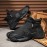 Men's Mid-Top Outdoor Large Size Trendy Versatile Thick-Soled Wear-Resistant Fashion Casual Sneakers