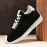 Men's All-Season Thick-Soled Sneakers - Non-Slip PVC Sole & Cushioned Insole, Low-Top Lace-Up Casual Shoes for Gym,, Casual Attire - Heavy-Duty Durable Round Toe Design (Compatible with all Foot Types)