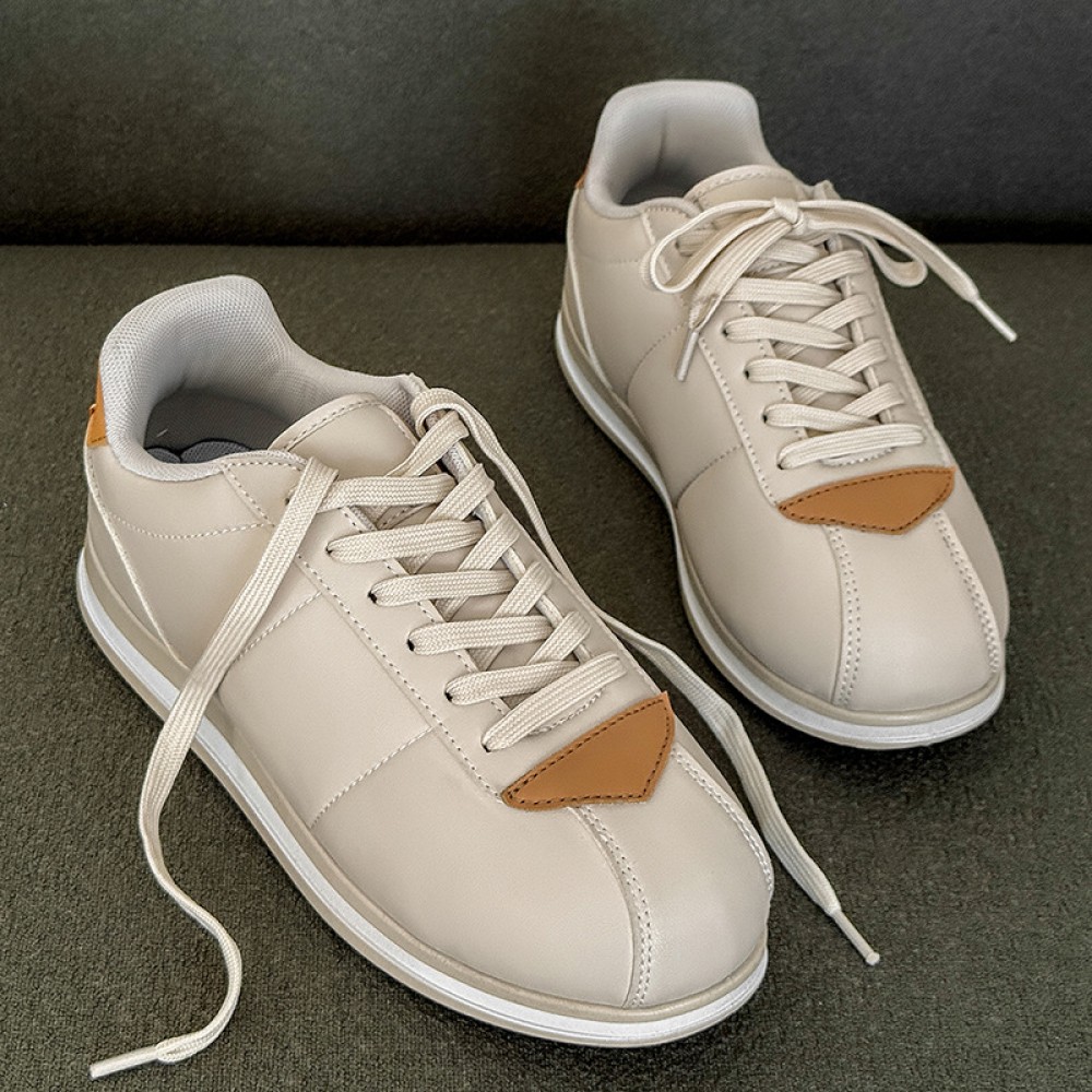 Men's Low-Top Sneakers Bread Shoes - Upper & Sole, Lace-Up Round Toe Casual - Versatile Bread-Color (//) for Casual Attire - Comfortable Bread Style Shoes for Men