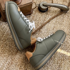 Men's Low-Top Sneakers Bread Shoes - Upper & Sole, Lace-Up Round Toe Casual - Versatile Bread-Color (//) for Casual Attire - Comfortable Bread Style Shoes for Men