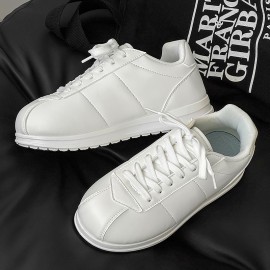 Men'S Fashion Sneakers Bread Shoes | Comfortable & Versatile, Low-Top Casual Wear, Upper & Sole, PVC Inner, Lace Closure, Round Toe