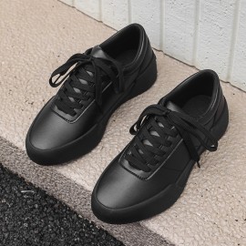 Local Warehouse Men's Shoes Thick Platform Sneakers Fashion Toe Casual Walking Shoes Low Top Breathable