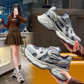 Women's Hot-Selling Dad Sneakers- Shock-Absorbing Thick-Soled Fashion Versatile Casual Sports Shoes
