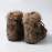 Women'S Vintage Furry Snow Boots with Plush faux fur Collar & Thick PVC Sole - Warm Winter Round Toe Boots, Durable Fabric Upper & Non-Slip Traction for Cold-Resistant Comfort, Casual & Semi-Formal Outfits (Brown) - Trendy Winter Footwear