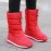 Winter New Thickened Fleece Drawstring Warm Locking Snow Boots for Women High Quality Non-Slip Outdoor Fishing Long Boots Height Increasing Shoes Plus Size Women's Shoes