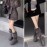 Women'S Winter Warm Tall faux fur Boots | New Gray Platform Boots, Two Wear Style, Non-Slip Thick Sole, EVA Upper and Insole, PVC Inner, Rubber Sole