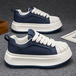 New Men'S Thick-Soled Height-Increasing Comfortable Lightweight Versatile Shoes, Trendy And Minimalist Casual Sports Footwear